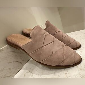 Seychelles Survival Mule Leather Pink Nubuck Size 7